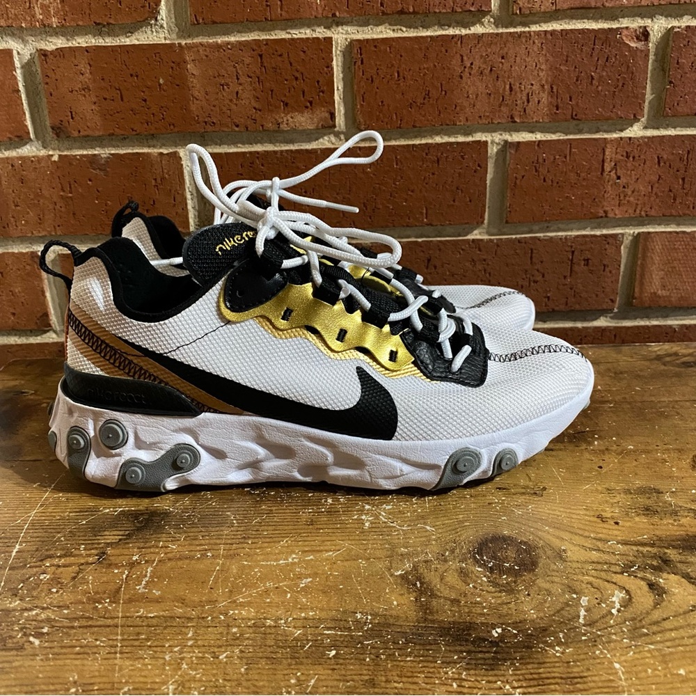 Nike React Element 55 Gold Ranger Womens size 7